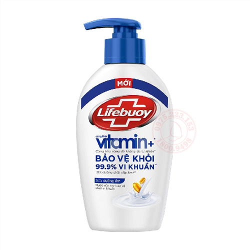 Ảnh của Nước rửa tay Lifebuoy Sữa dưỡng ẩm chai 180g